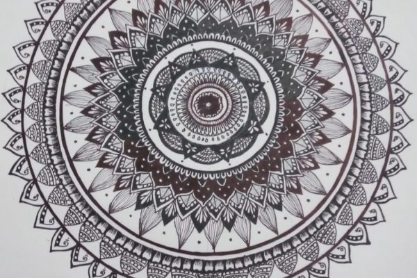 Free download | Flower Line Art, Rangoli, Drawing, Kolam, Decorative  Ornament, Pencil, Blackandwhite, Leaf transparent background PNG clipart |  HiClipart