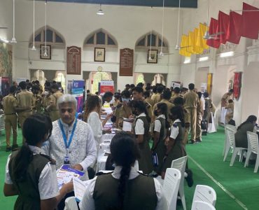 University Fair in Action for grade 10 to 12 at HPS Begumpet